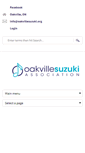 Mobile Screenshot of oakvillesuzuki.org